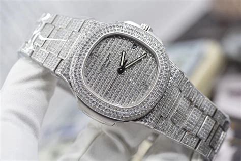 patek philippe all diamond watch replica|patek philippe nautilus ladies price.